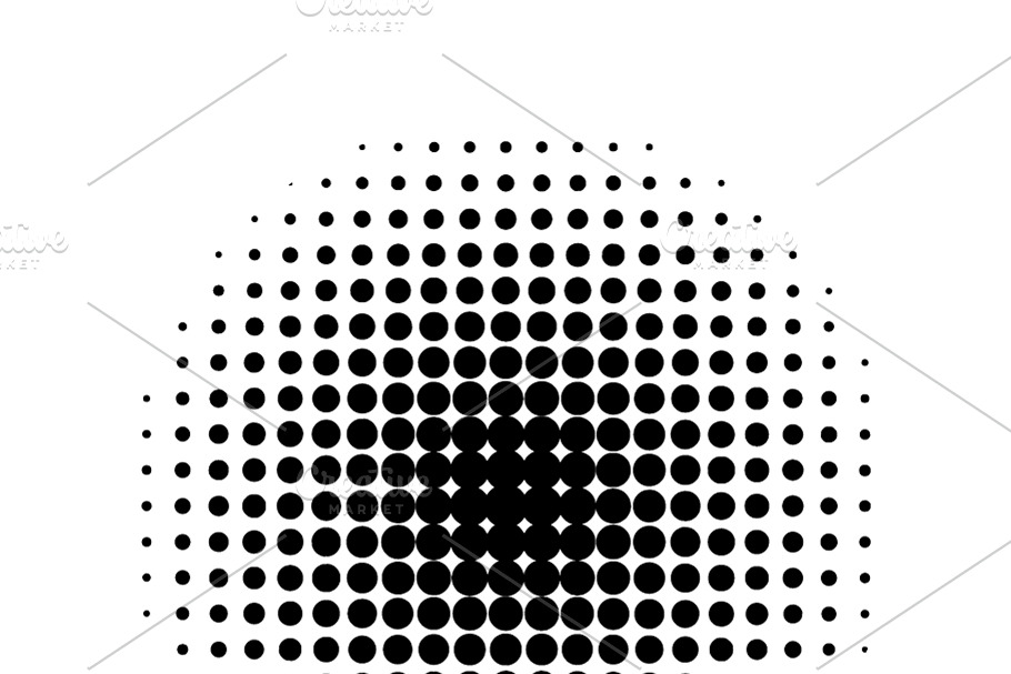 Round halftone screen pattern