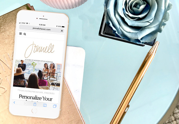 Modern Femme Styled Iphone Mockup #1 in Mobile & Web Mockups - product preview 1