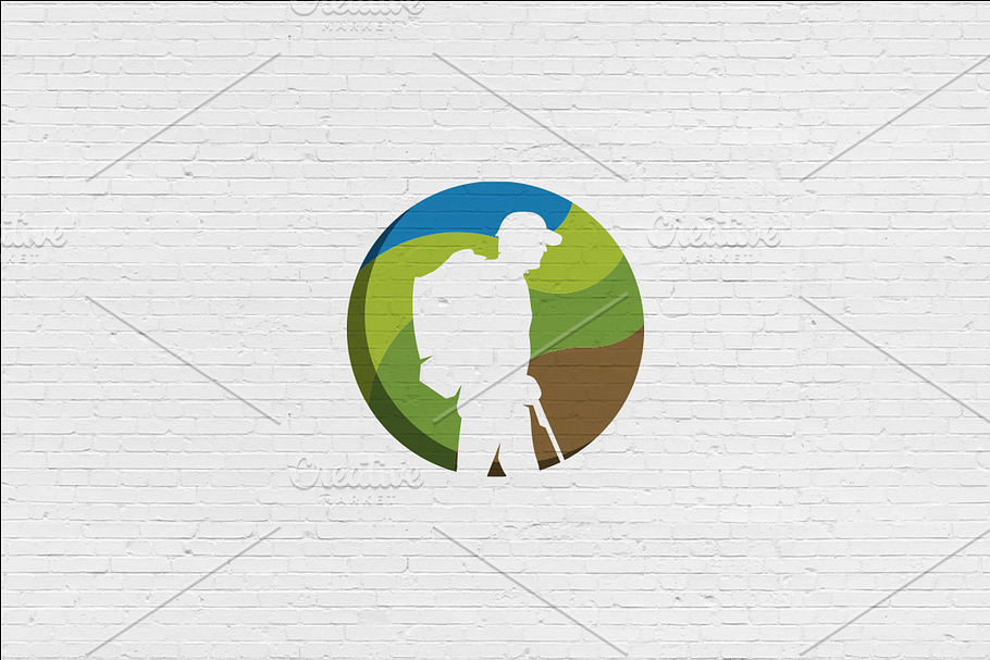 Mountain Hiking Logo in Logo Templates - product preview 8