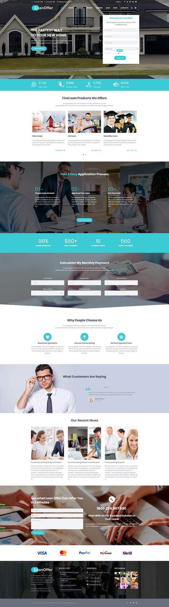 Business Loan & Banking, Home, Money in WordPress Business Themes - product preview 2