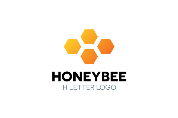 Honey Hives H Letter Logo Template