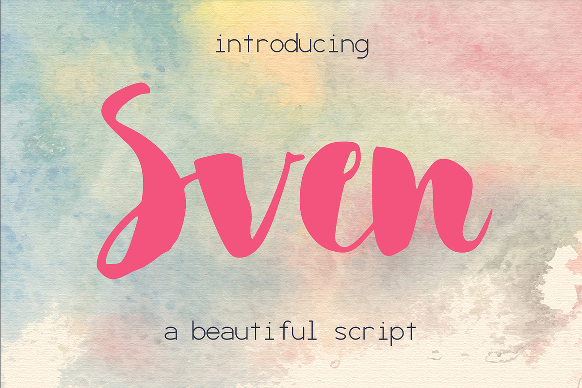 Sven Font in Script Fonts - product preview 8