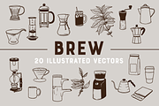 BREW | 20 Coffee Vectors
