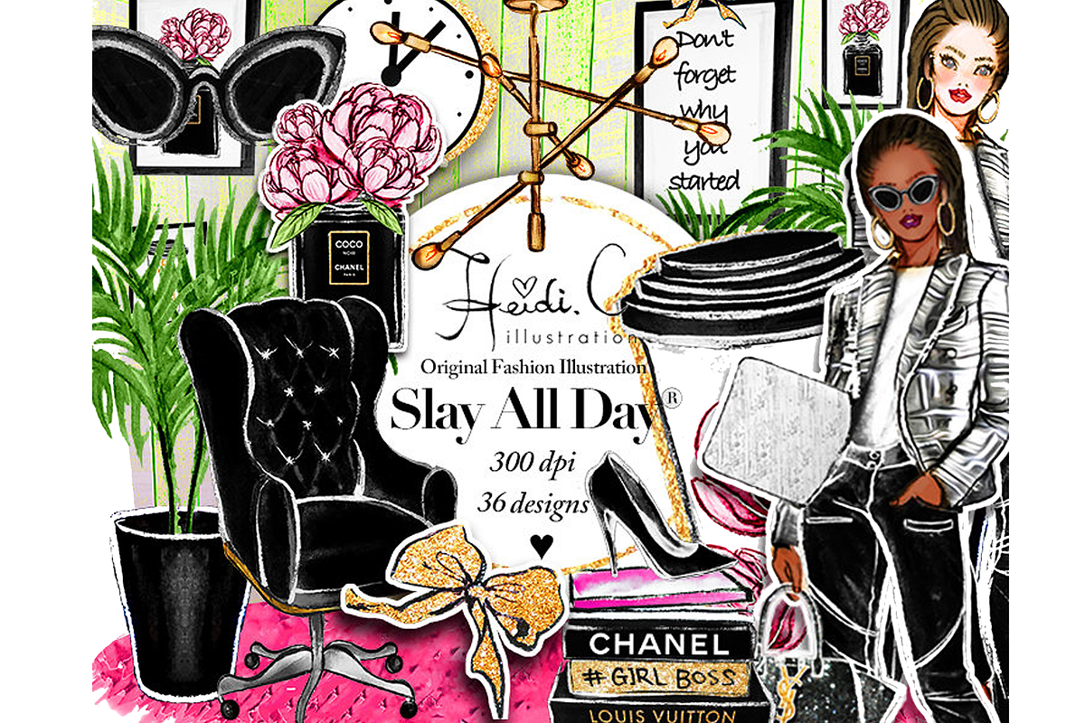 Slay All Day in Illustrations - product preview 8