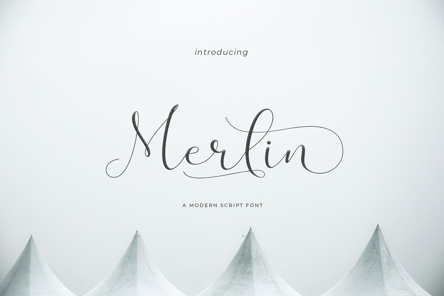Merlin Script in Script Fonts - product preview 8