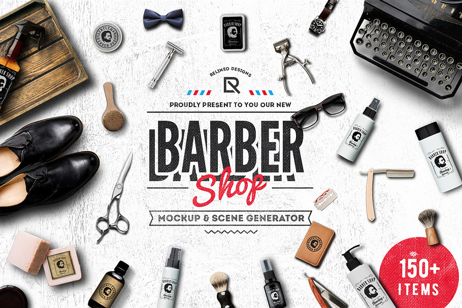 Barber Shop - Mockup Generator in Scene Creator Mockups - product preview 8