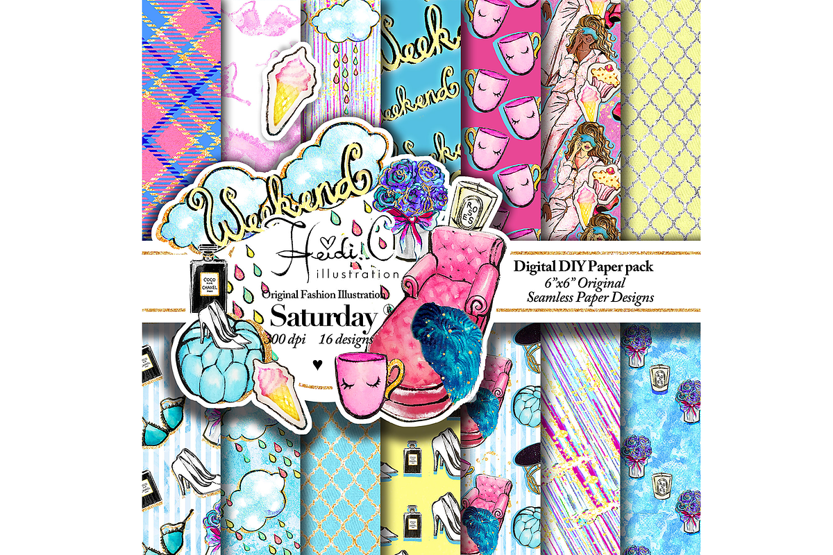 Saterday Paper Pack in Patterns - product preview 8