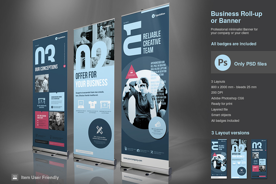 Business Roll-Up Vol. 2 PSD in Flyer Templates - product preview 8