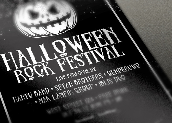 Halloween Party Night Flyer Template in Flyer Templates - product preview 2