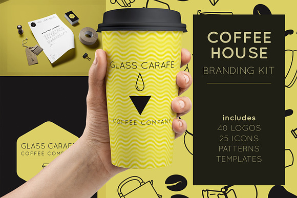 Coffee House Branding Kit in Logo Templates - product preview 3