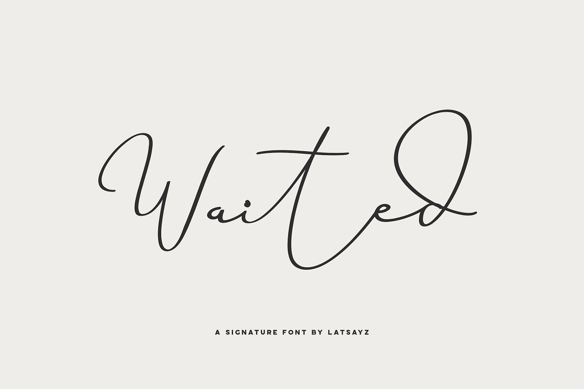 Miss Waited in Script Fonts - product preview 8