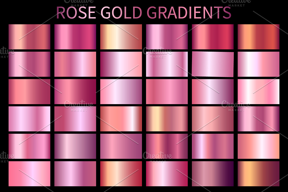 Rose Gold Gradients GRD. AI. Vector in Photoshop Gradients - product preview 8