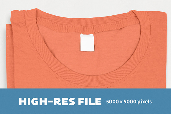 Folded T-Shirt Mockup Template in Product Mockups - product preview 2