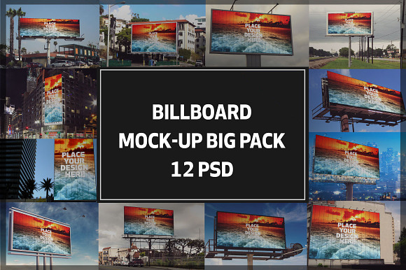 Billboard Mock-up Bigpack#3 in Mockup Templates - product preview 12