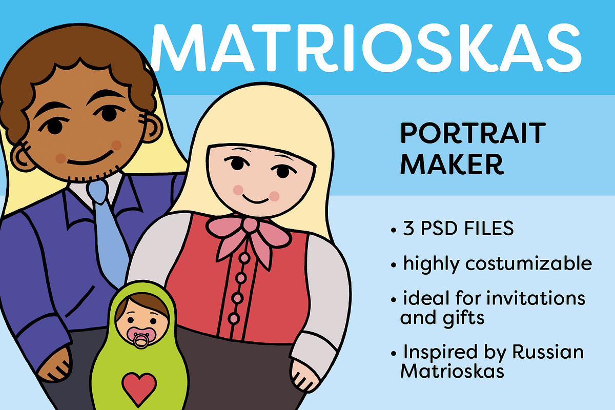 Matrioskas in Illustrations - product preview 8
