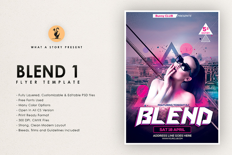 Blend 1 in Flyer Templates - product preview 8