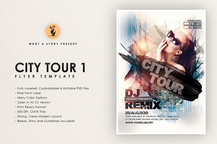 City Tour 1 in Flyer Templates - product preview 8