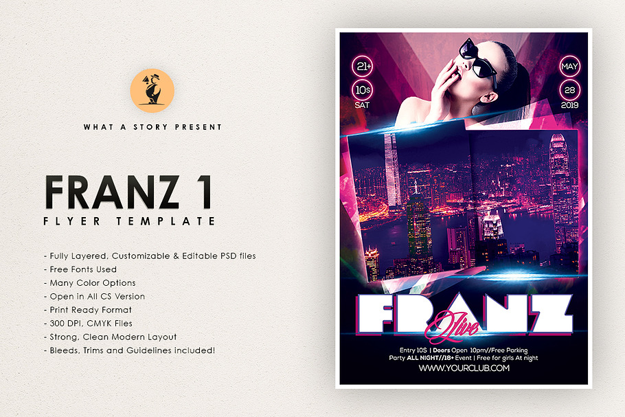 Franz 1 in Flyer Templates - product preview 8