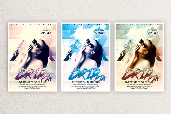Drip Pin 1 in Flyer Templates - product preview 1