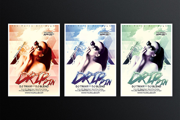Drip Pin 1 in Flyer Templates - product preview 2
