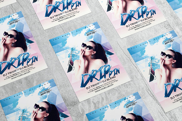 Drip Pin 1 in Flyer Templates - product preview 3