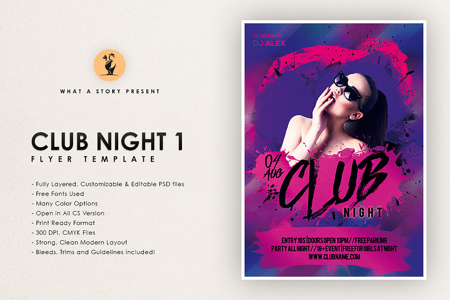 Club Night 1 in Templates - product preview 8