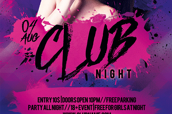Club Night 1 in Templates - product preview 3