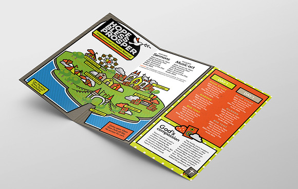Christian Festival Trifold Brochure in Brochure Templates - product preview 1