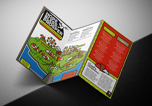Christian Festival Trifold Brochure in Brochure Templates - product preview 4