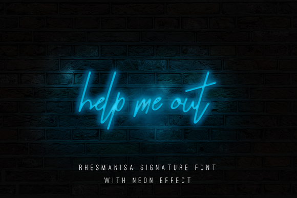 Rhesmanisa Signature Font in Script Fonts - product preview 9