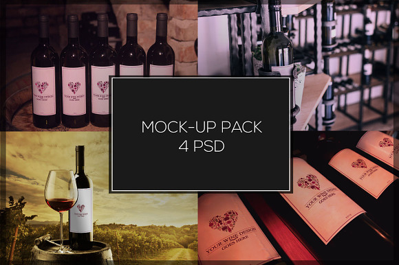 Wine Mock-up Pack#1 in Product Mockups - product preview 4