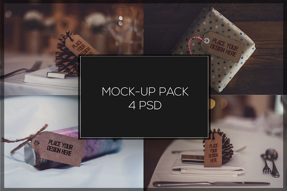 Paper Label Mock-up Pack#1 in Product Mockups - product preview 4