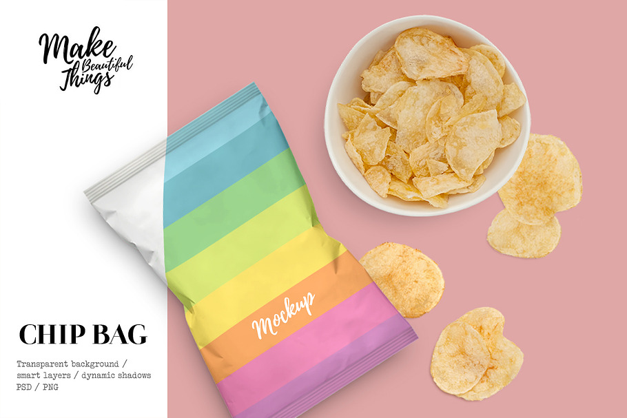 Snack bag mockup #9797 in Product Mockups - product preview 8