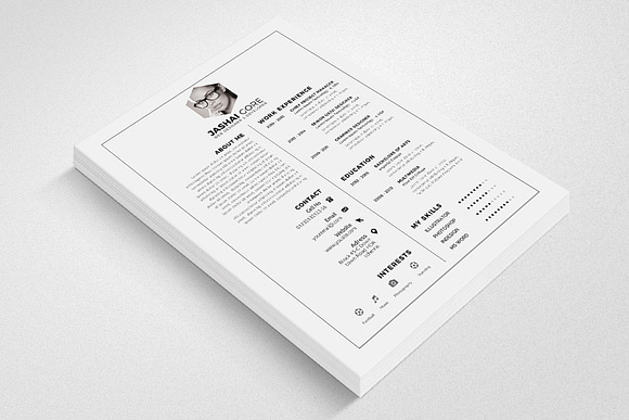 Professional Resume Design in Resume Templates - product preview 1