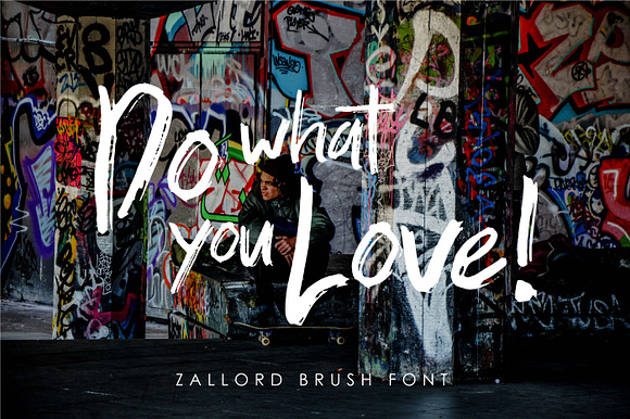 Zallord - Brush Font in Script Fonts - product preview 3