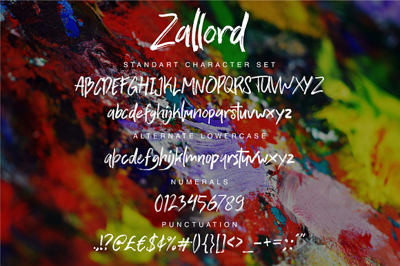 Zallord - Brush Font in Script Fonts - product preview 4