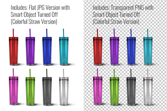 Skinny Acrylic Tumbler Mockup in Product Mockups - product preview 2