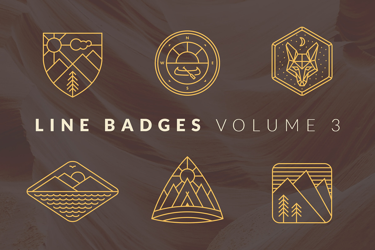 Line Badges - Volume 3 in Logo Templates - product preview 8