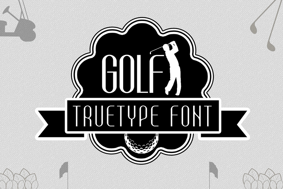 Golf TrueType Font in Display Fonts - product preview 8