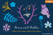 Ferns and Fables: Clip Art