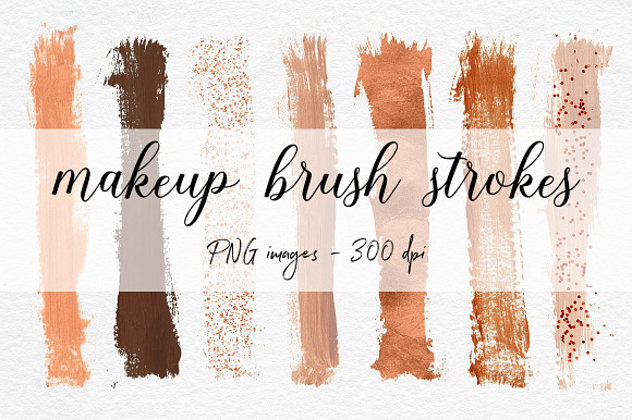 Copper Brush Strokes Clipart in Graphics - product preview 1