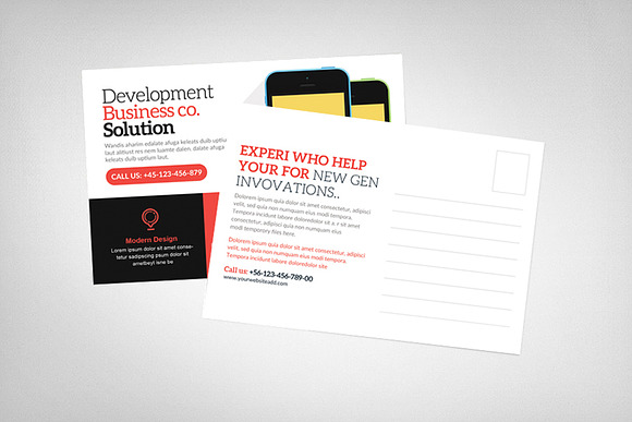 Multiuse Corporate Postcard Template in Postcard Templates - product preview 1