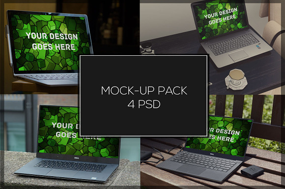 Laptop Mock-up Pack#4 in Product Mockups - product preview 4