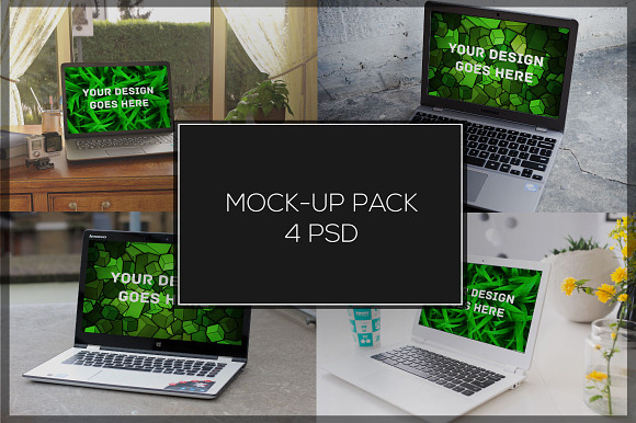 Laptop Mock-up Pack#3 in Product Mockups - product preview 4