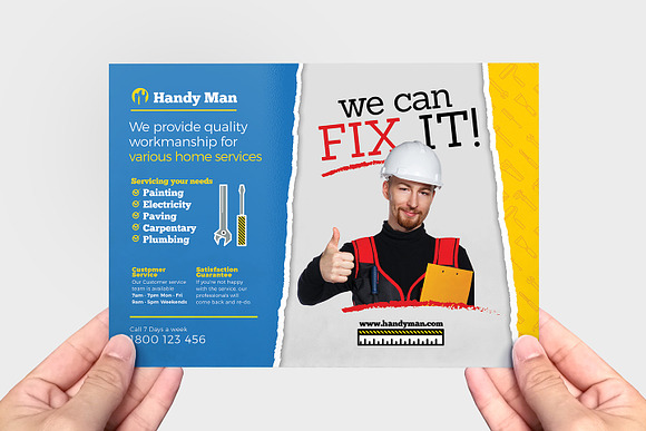 Handyman Flyer Template in Flyer Templates - product preview 1