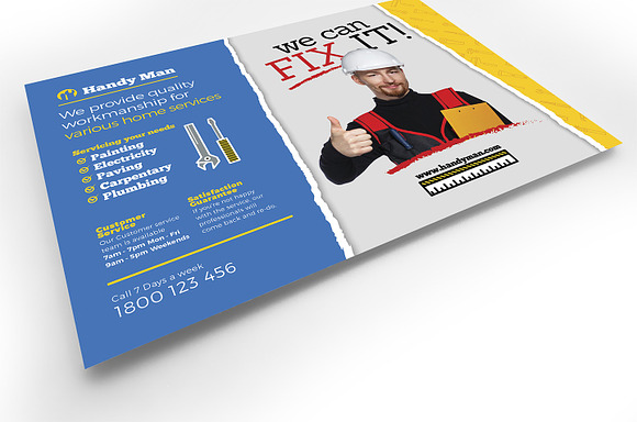 Handyman Flyer Template in Flyer Templates - product preview 3