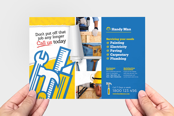 Handyman Flyer Template v2 in Flyer Templates - product preview 2