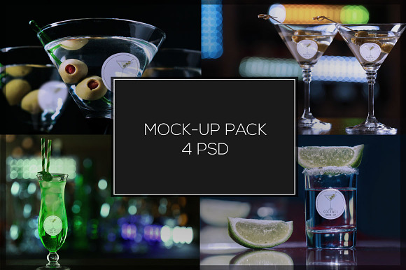 Coctail Glass Mock-up Pack#4 in Product Mockups - product preview 4