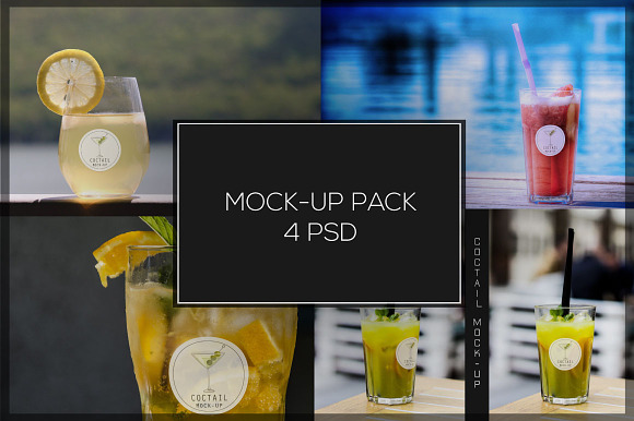 Coctail Glass Mock-up Pack#1 in Product Mockups - product preview 6