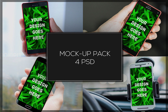 Android Mock-up Pack#2 in Product Mockups - product preview 4